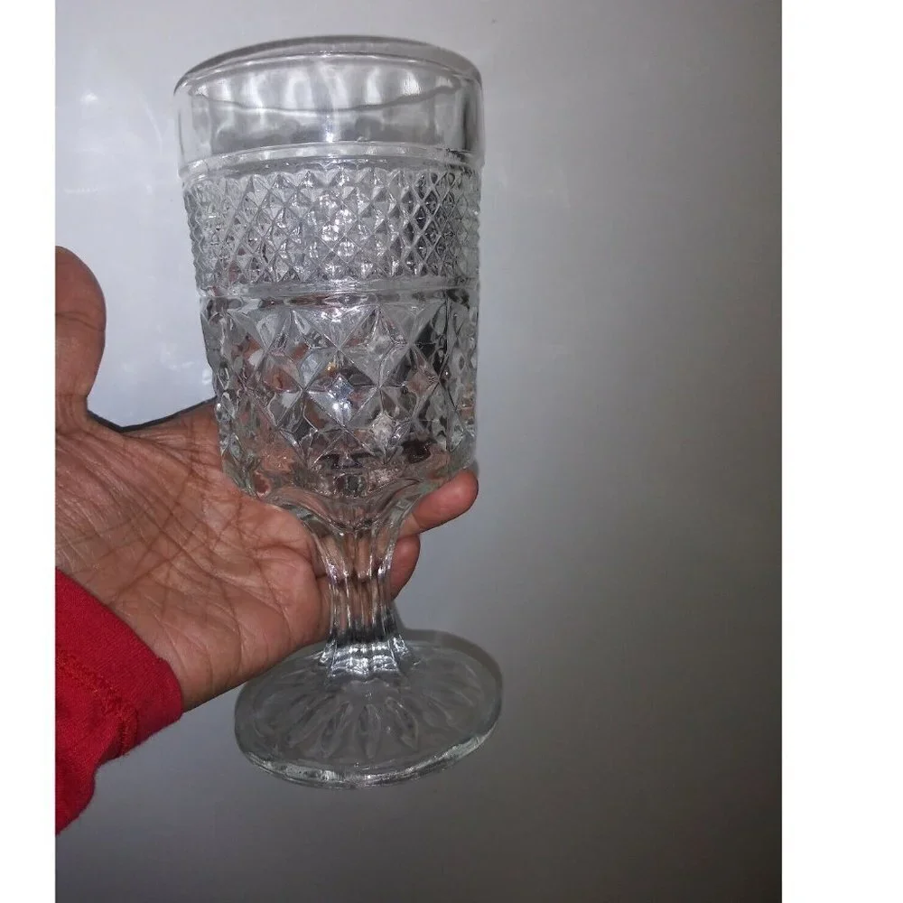 Anchor Hocking Wexford Diamond Glass 6 1/2